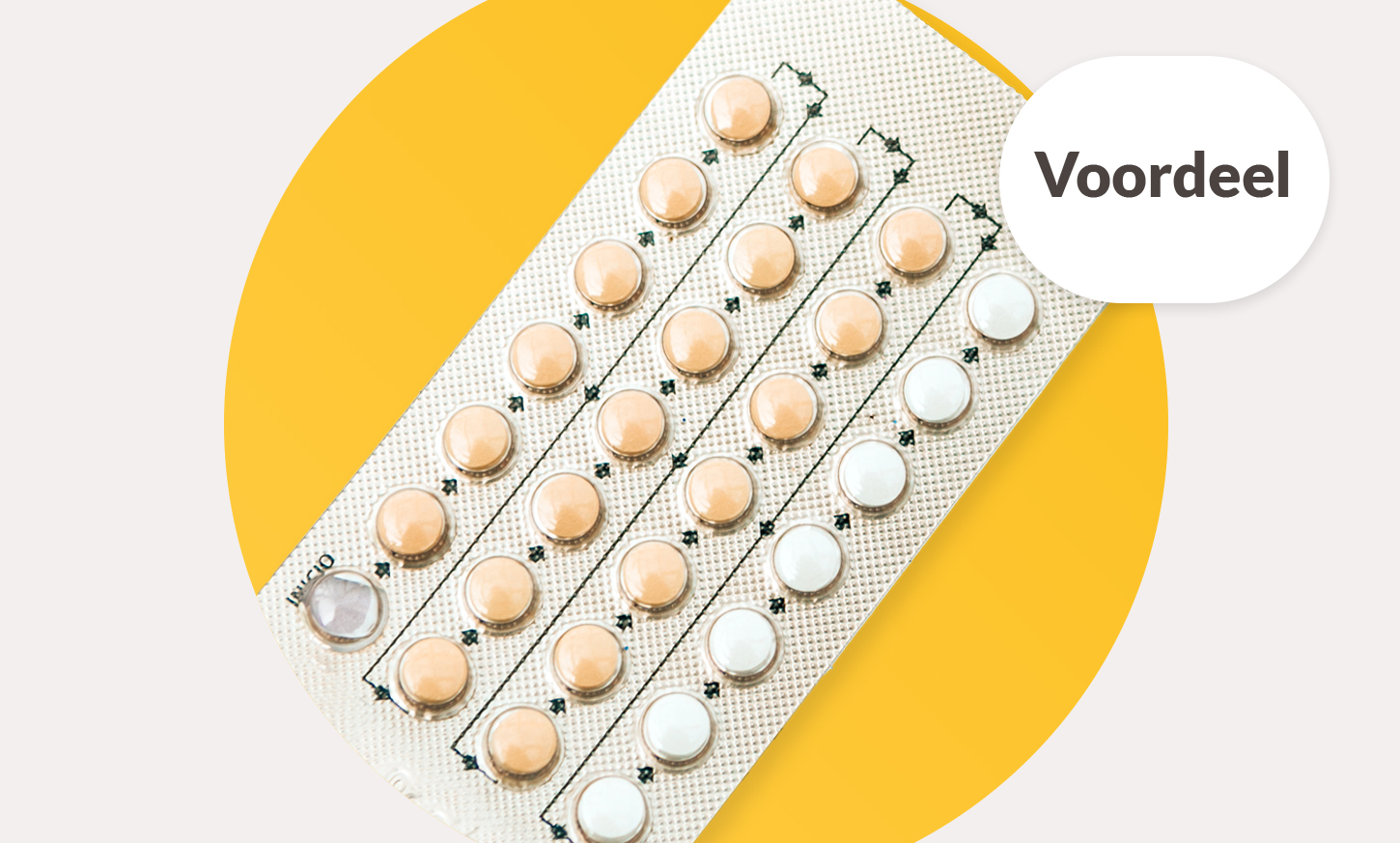 Foto van een strip anticonceptiepillen. Pil bestellen met voordeel