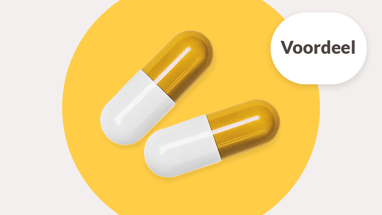 Foto van twee malariapillen - Bestel je pillen tegen malaria met voordeel